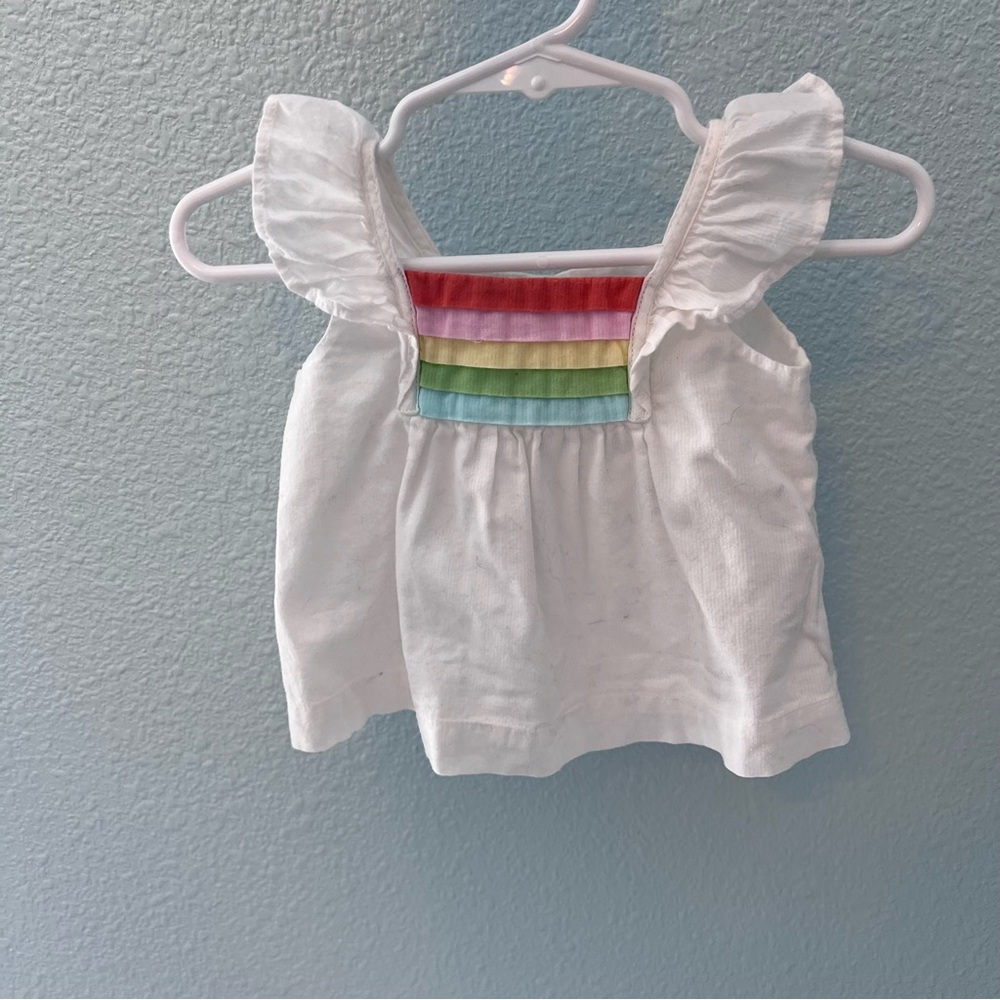 Baby Gap Rainbow Striped Kids Top Size 3-6 Months